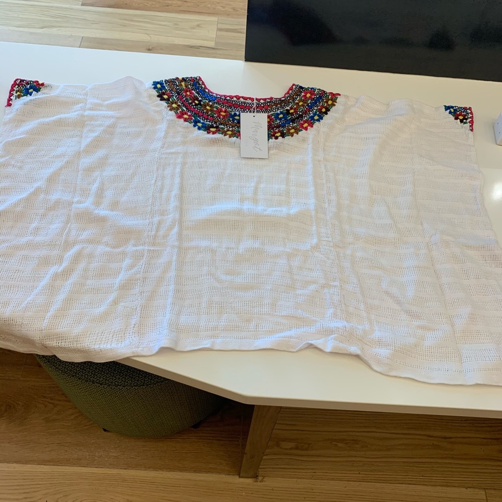 Colorful embroidered top